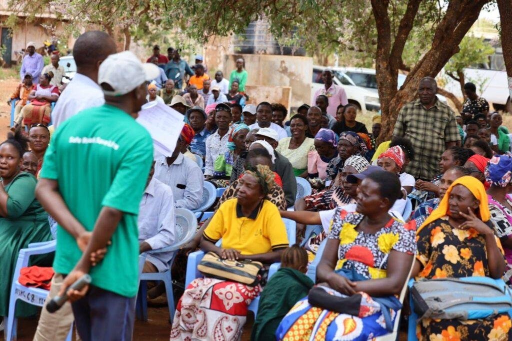 Kenyan citizens participating in their community